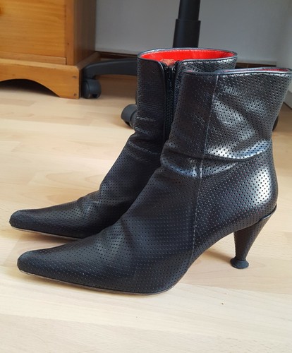 Bottines cuir noires - bottines,